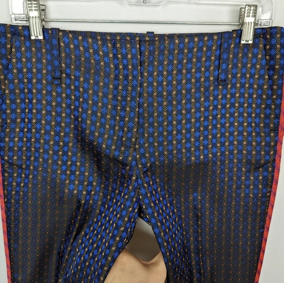 NWT ELIZABETH AND JAMES 2 Printed Jacquard Dion Slim Cropped Pants Trousers $430 - Picture 9 of 14